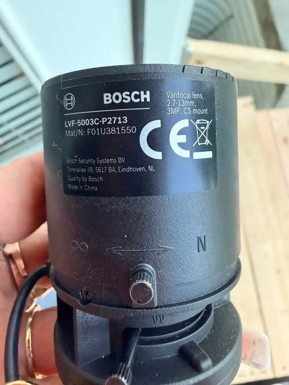 Bosch LVF-5003C-P2713 Varifocal Lens 2.7-13mm 3MP CS Mount